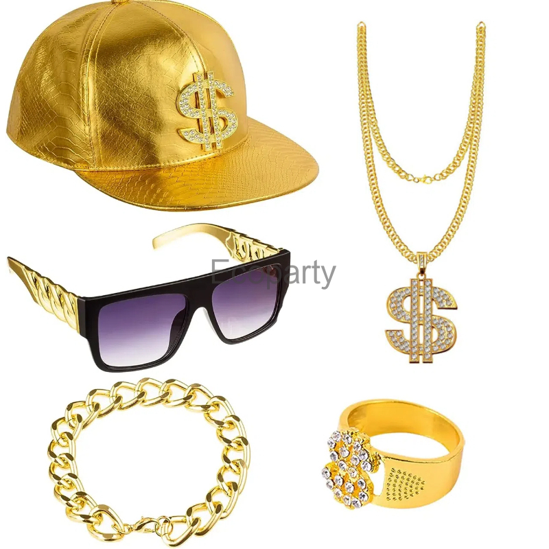 Men Accessories Chain And Bracelet - Conjunto de accesorios de disfraz de