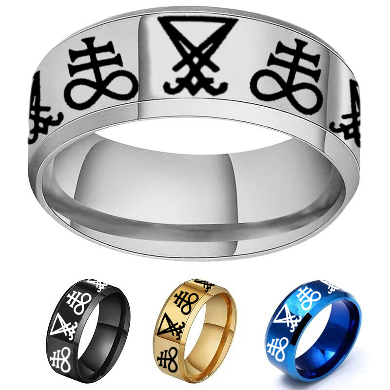 Signet Ring Men - Anillos de Sello Góticos Vintage de