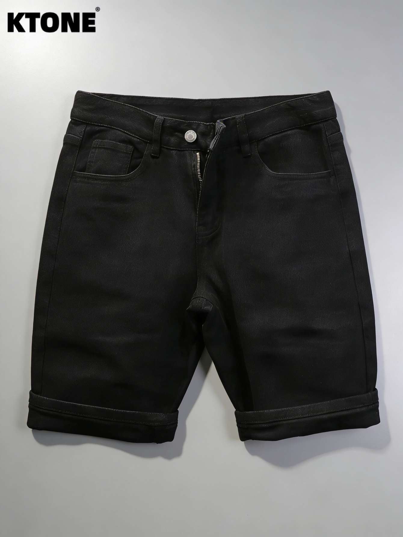 Mens Accessories Style - Pantalones vaqueros lisos, pantalones cortos de
