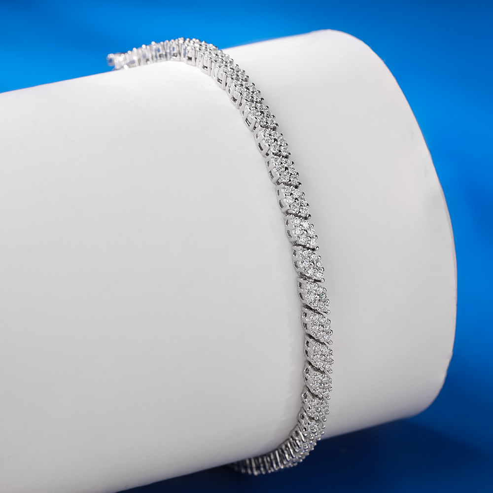 Men Accessories Chain And Bracelet - Pulsera de tenis de moissanita de
