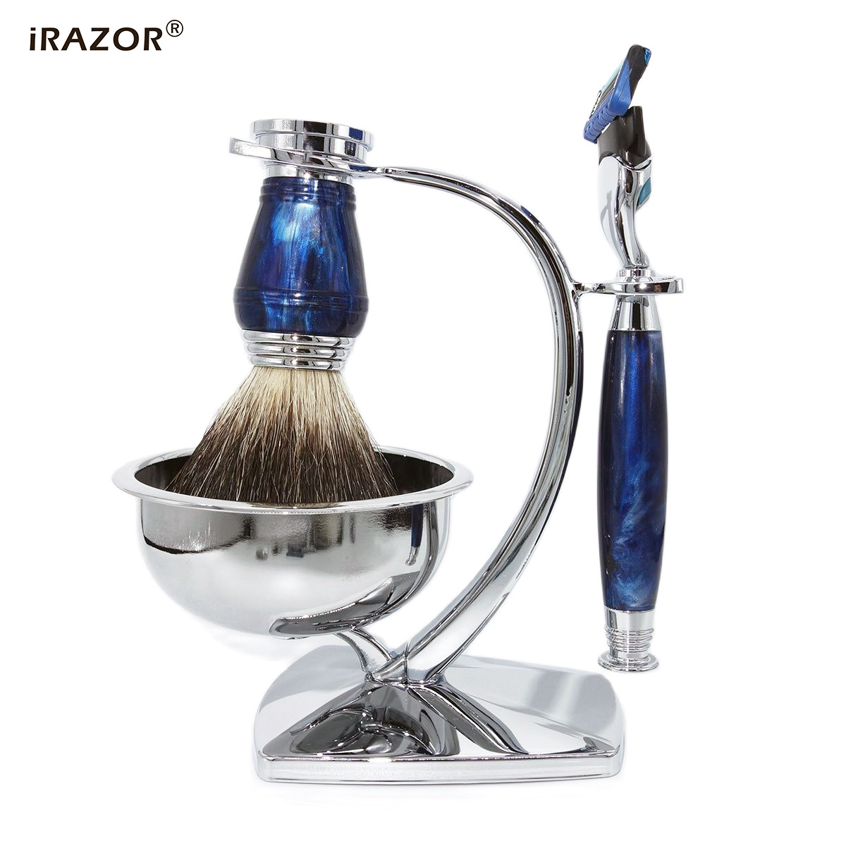 Men Accessories Combo Gift - IRAZOR nuevo Royalblue Kit de afeitado