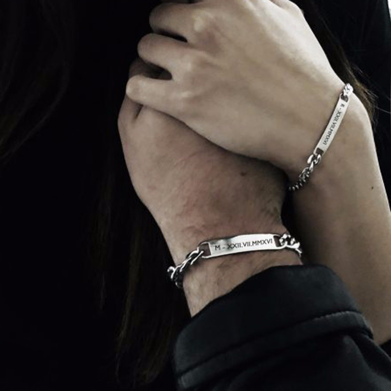 Men Accessories Chain And Bracelet - Pulsera de acero inoxidable para hombre