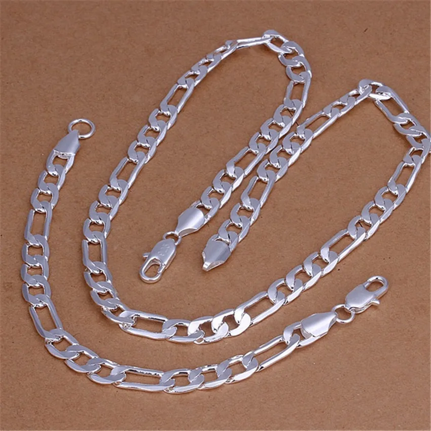 Men Accessories Chain And Bracelet - Pulseras de cadena clásicas de Plata