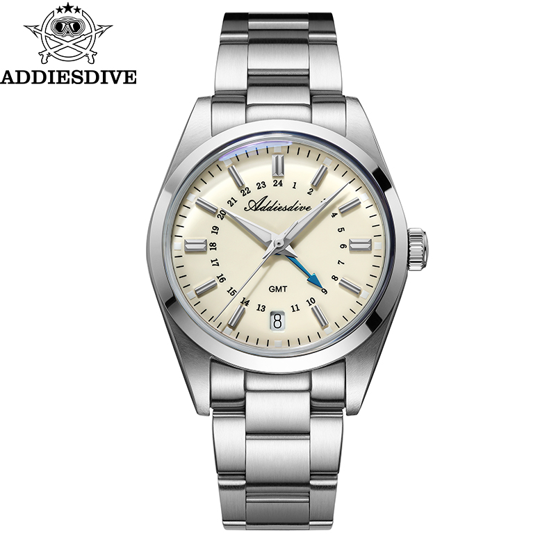 Men'S Accessories Jewelry - ADDIESDIVE marca novedosa 36mm reloj GMT