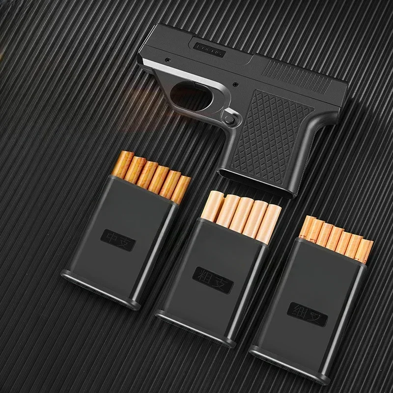 Lighter Windproof - Encendedores estilo pistola con 3 estuches