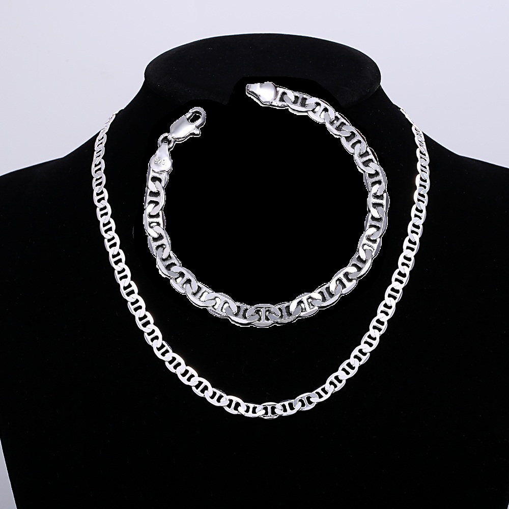 Men Accessories Chain And Bracelet - Diseñador de lujo Plata de Ley