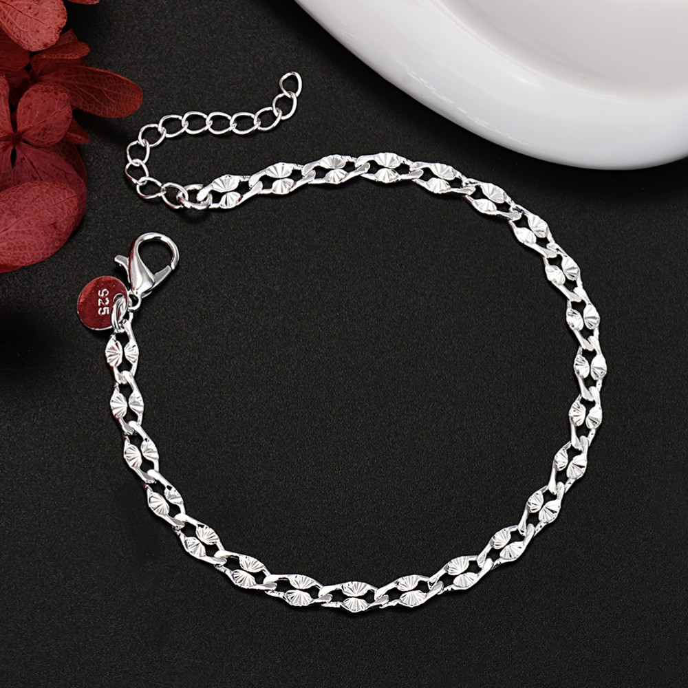 Men Accessories Chain And Bracelet - Pulseras de cadena bonitas de Plata