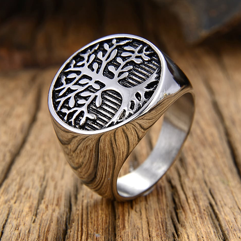 Anillo clásico de árbol de ele - Signet Ring Men reseña y precio