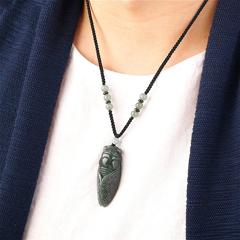 Colgante de Jade Natural de He - Men Accessories Gift reseña y precio