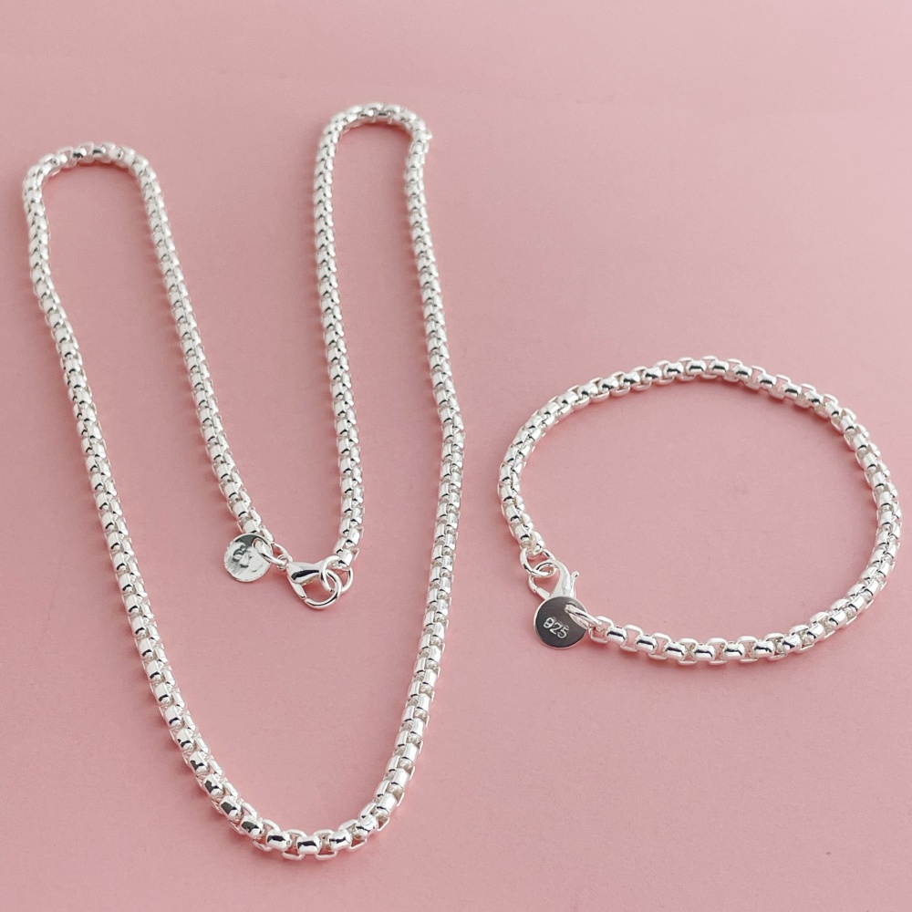 Plata de Ley 925, cadena de ca - Men Accessories Chain And Bracelet reseña y precio