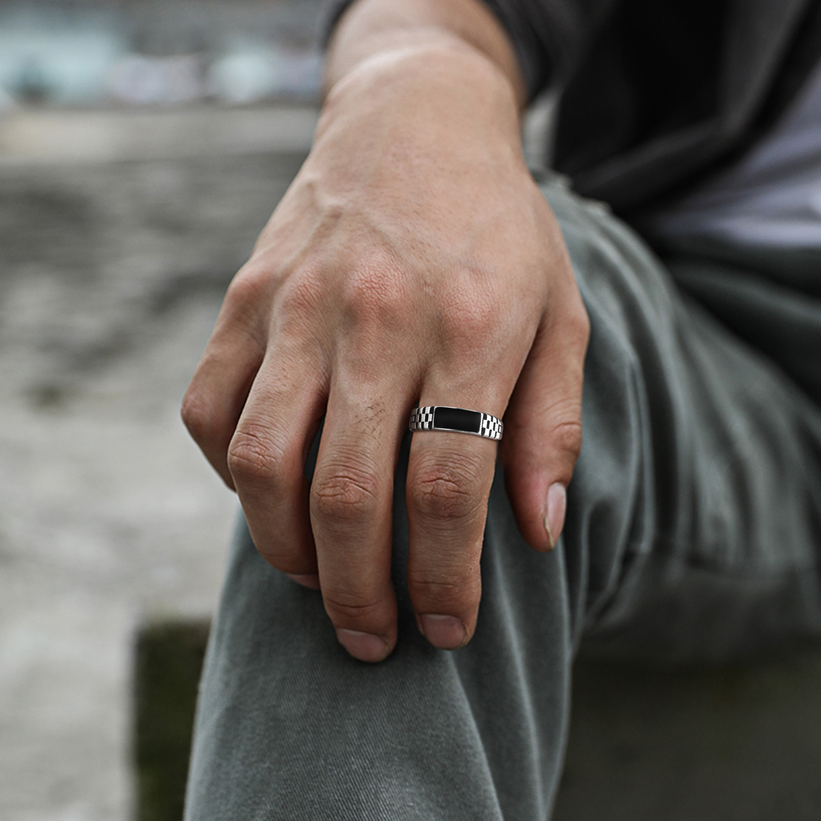 Anillos abiertos para hombre V - Signet Ring Men reseña y precio