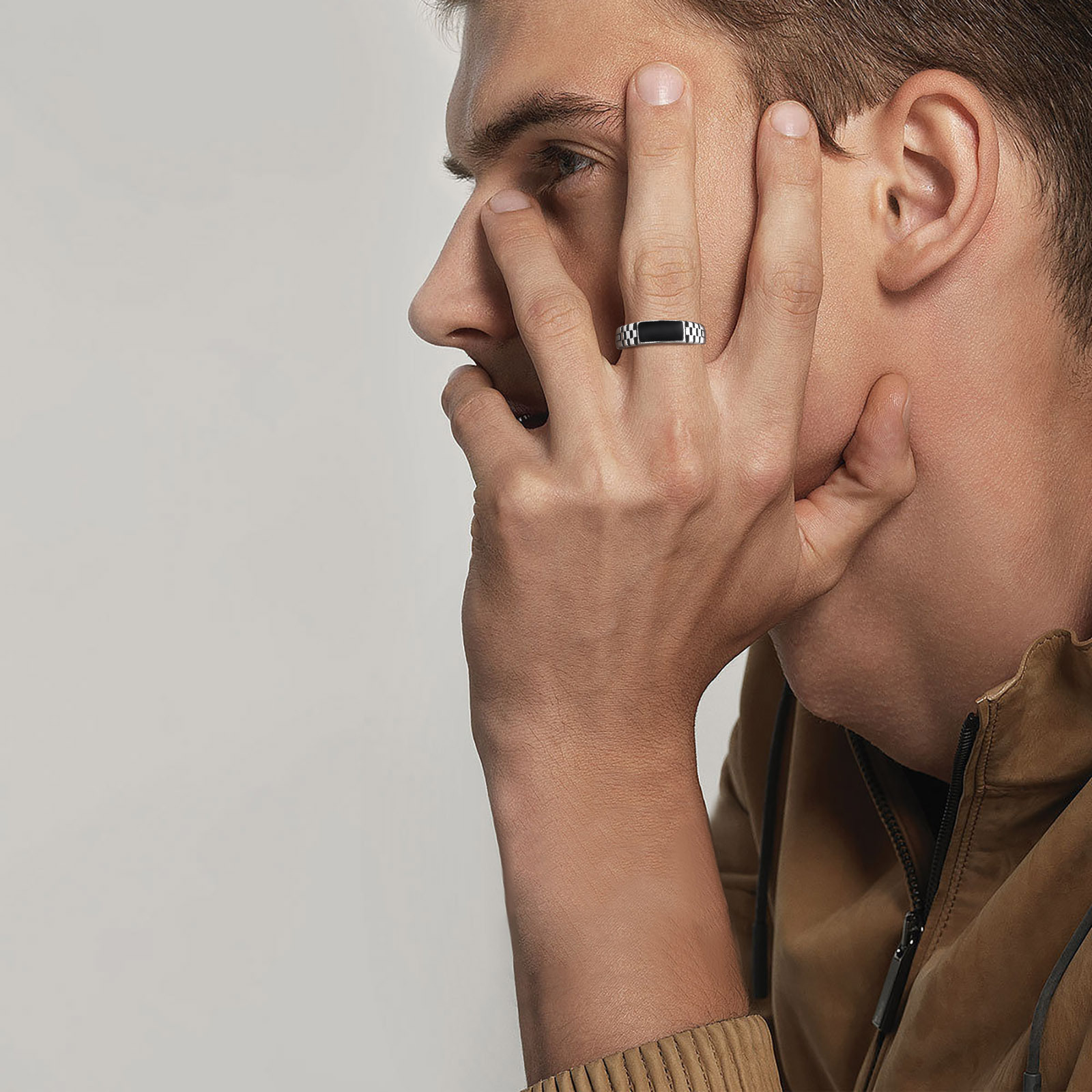 Anillos abiertos para hombre V - Signet Ring Men reseña y precio