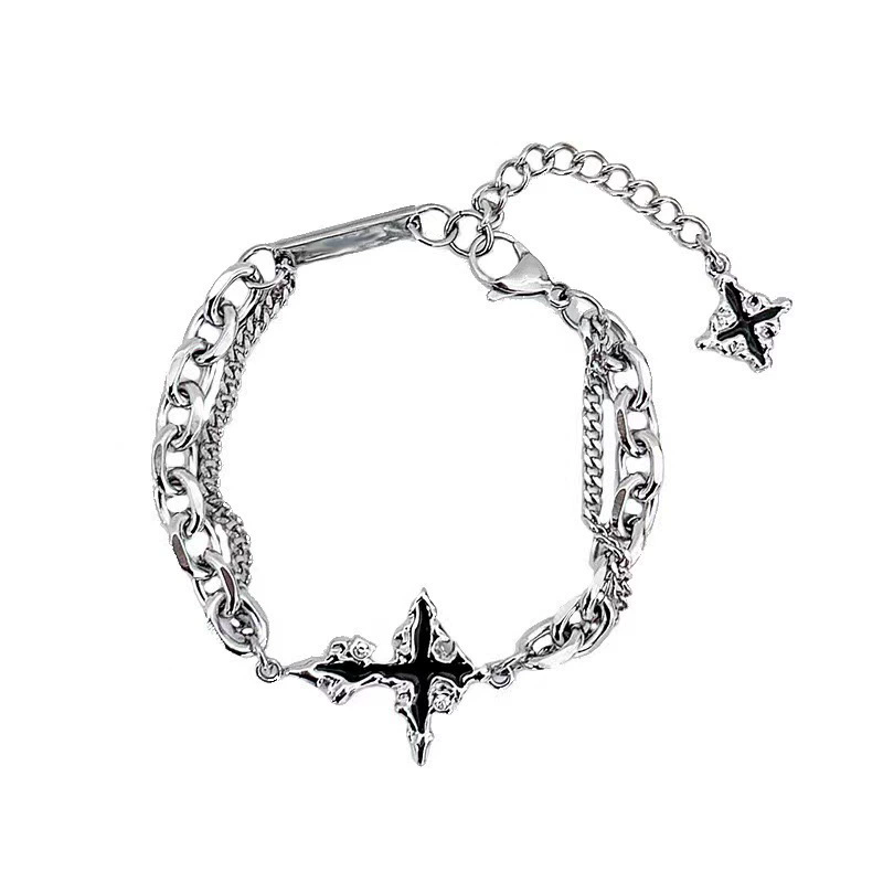 Punk negro Cruz colgante caden - Men'S Accessories In The 90S reseña y precio