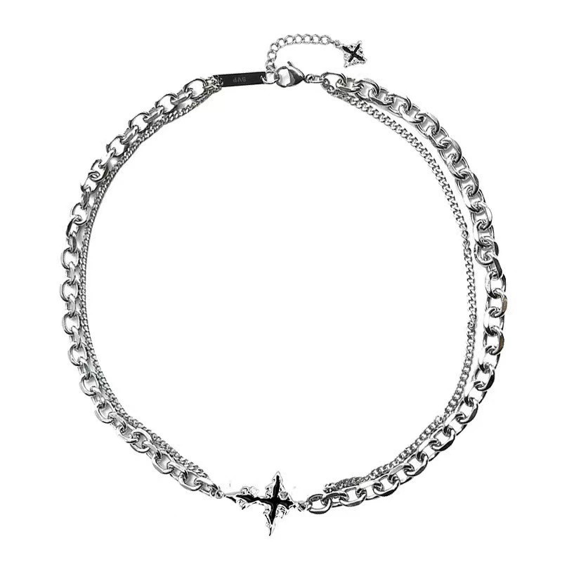 Punk negro Cruz colgante caden - Men'S Accessories In The 90S reseña y precio