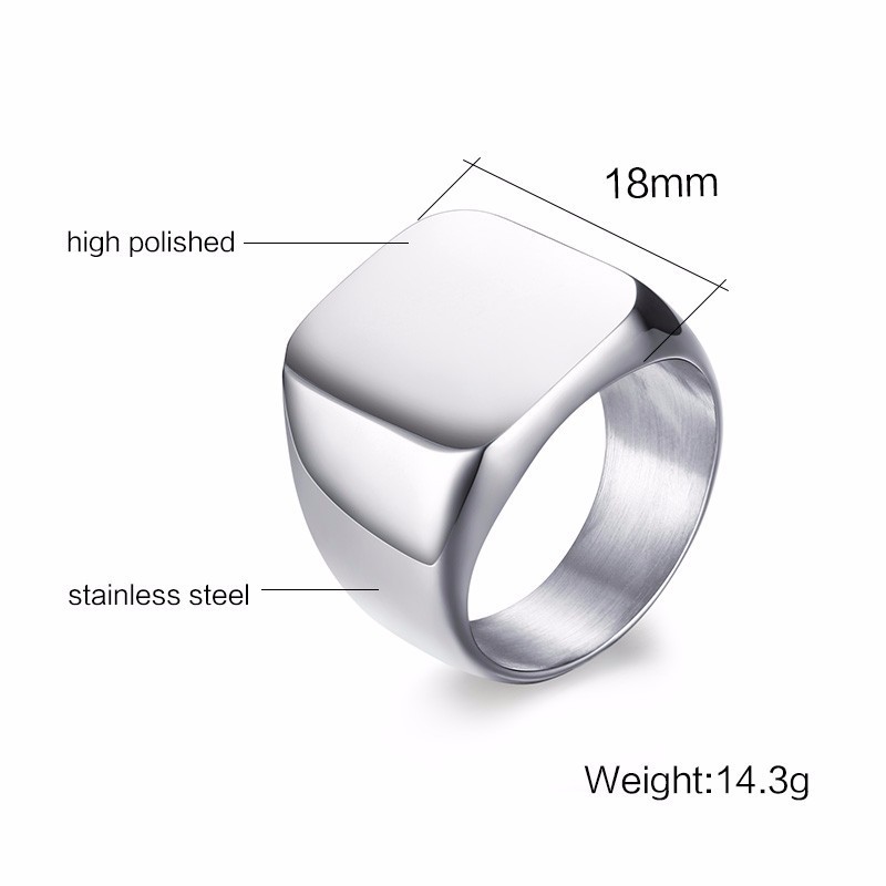 Anillo de sello personalizado  - Signet Ring Men reseña y precio