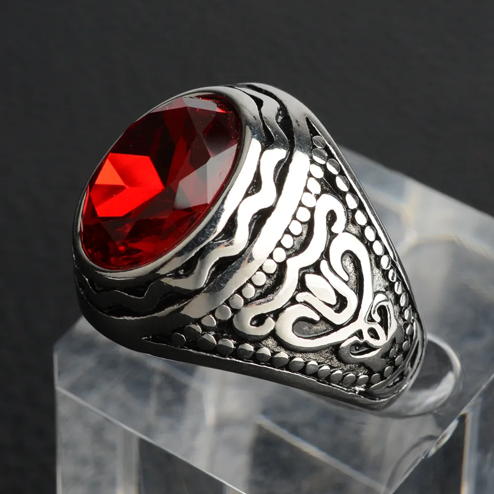 Anillos de piedra azul marino  - Signet Ring Men reseña y precio