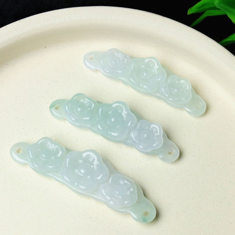1 ud. Flor de Jadeíta Natural, - Men'S Accessories Jewelry reseña y precio