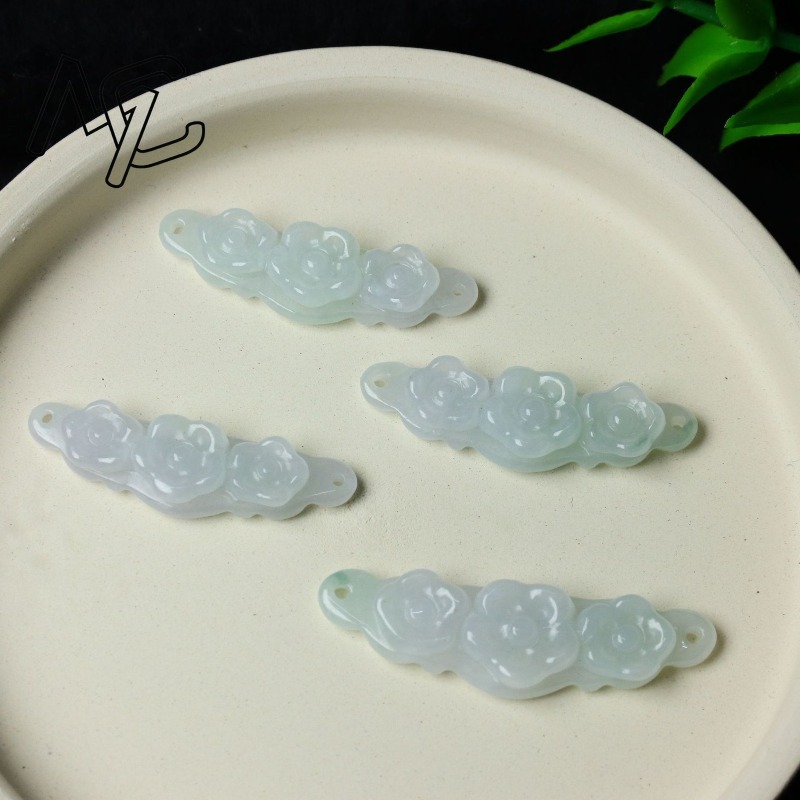 1 ud. Flor de Jadeíta Natural, - Men'S Accessories Jewelry reseña y precio