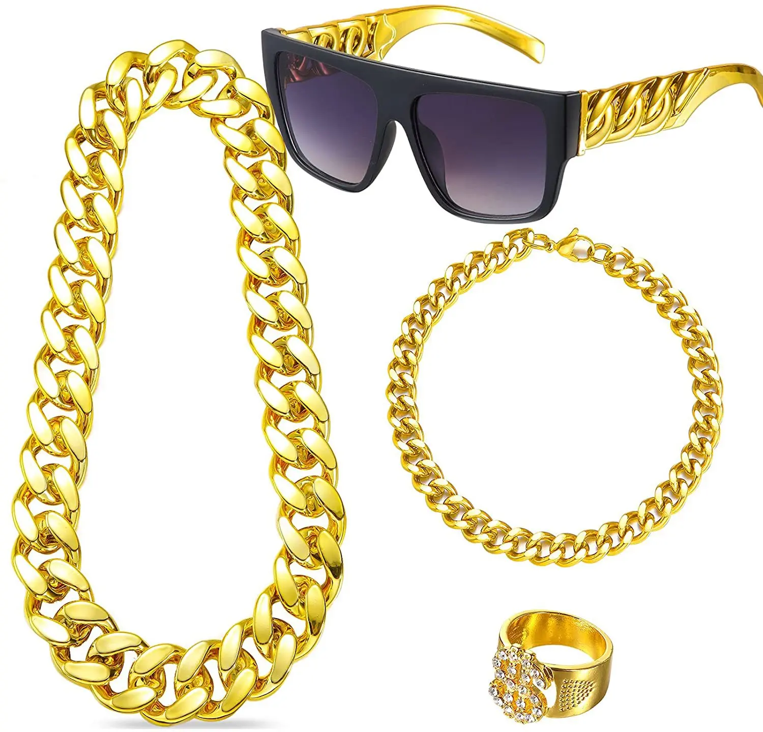 Conjunto de Disfraces Hip Hop  - Men'S Accessories In The 90S reseña y precio