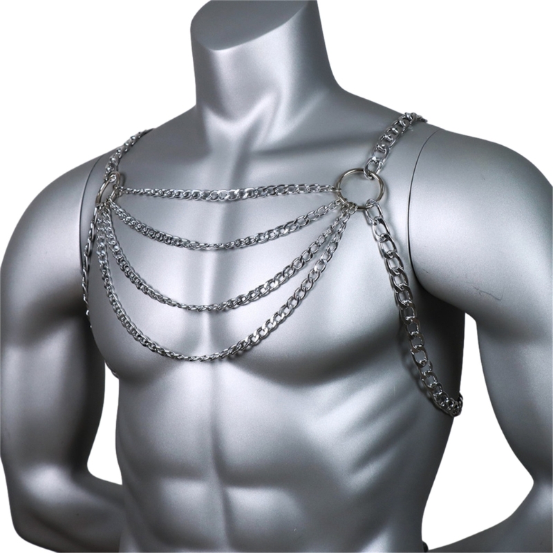 Cadena Metal para pecho para h - Mens Accessories Style reseña y precio