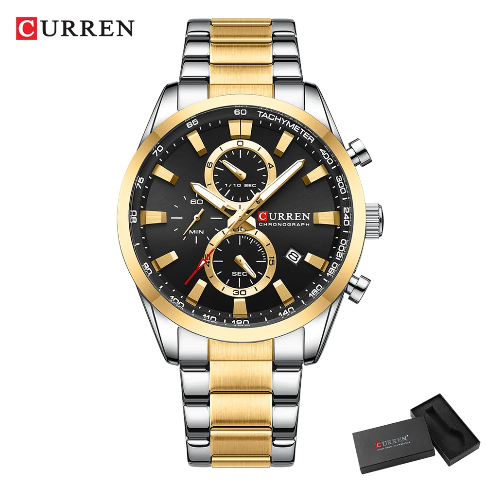 CURREN Casual cuarzo cronógraf - Men'S Accessories Jewelry reseña y precio