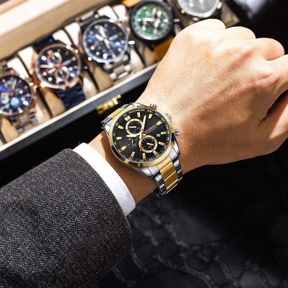 CURREN Casual cuarzo cronógraf - Men'S Accessories Jewelry reseña y precio
