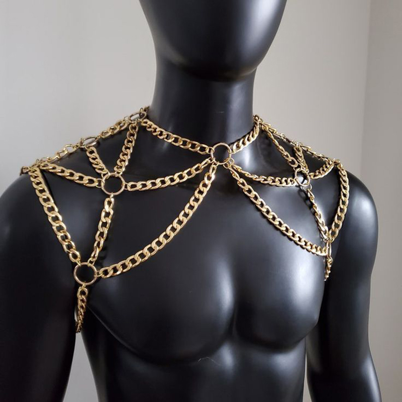 Punk hombres hombro cuerpo cad - Men Accessories For Beach reseña y precio