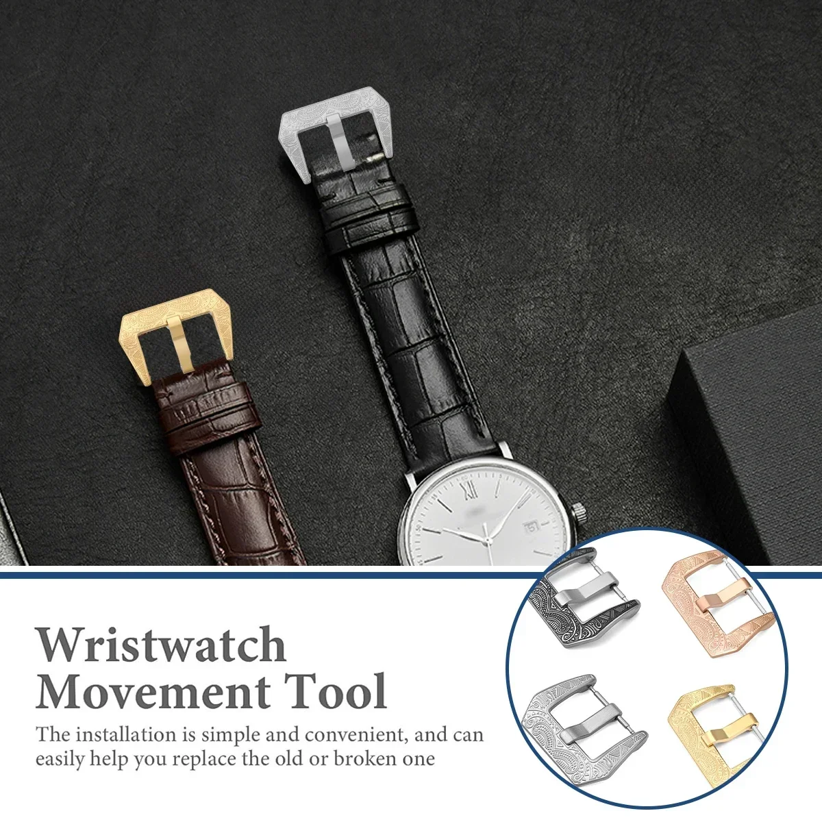 Hebilla de acero inoxidable de - Men'S Accessories Watches reseña y precio