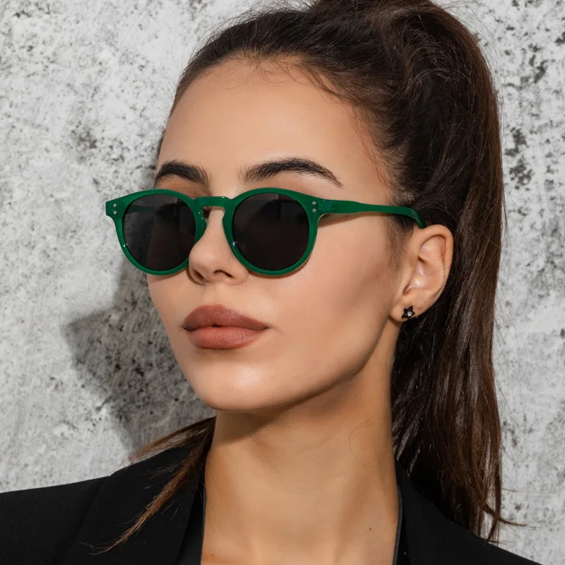 Gafas de sol redondas verdes c - Men'S Accessories In The 90S reseña y precio