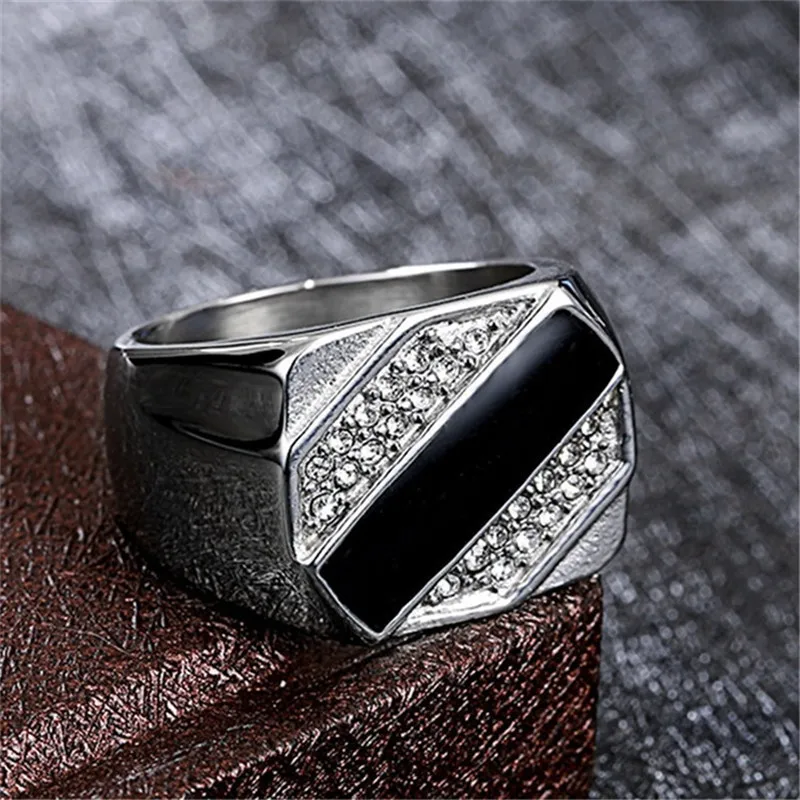 Anillos de dedo cuadrados para - Signet Ring Men reseña y precio