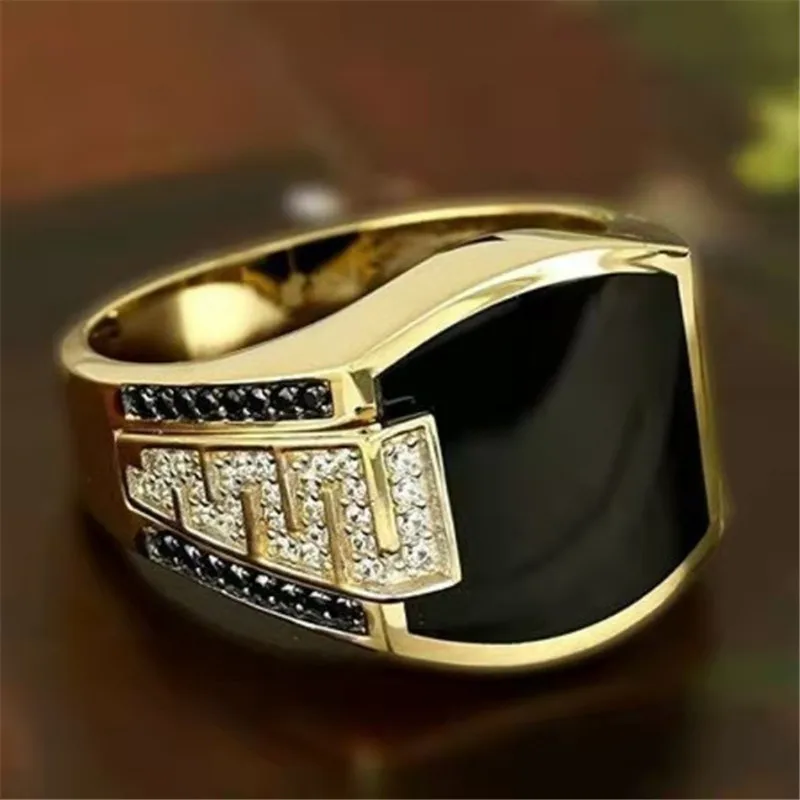 Anillos de dedo cuadrados para - Signet Ring Men reseña y precio