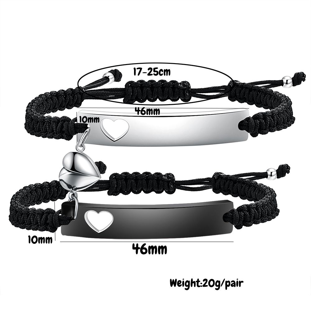 Conjunto de pulsera de pareja  - Men Accessories Chain And Bracelet reseña y precio